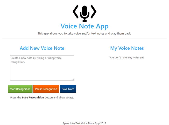 Voice Note App