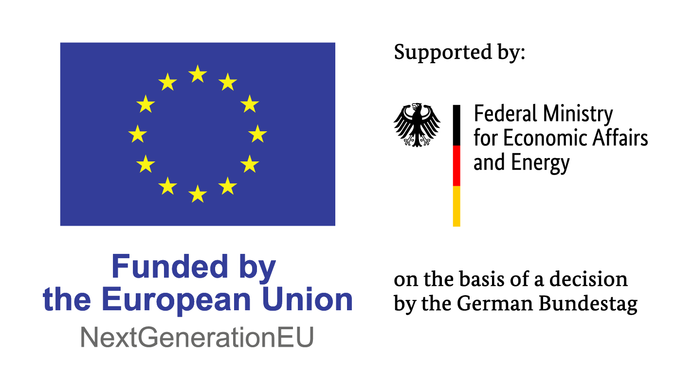 Bundesministerium für Wirtschaft und Energie (BMWE)-EU and secunet funding logo