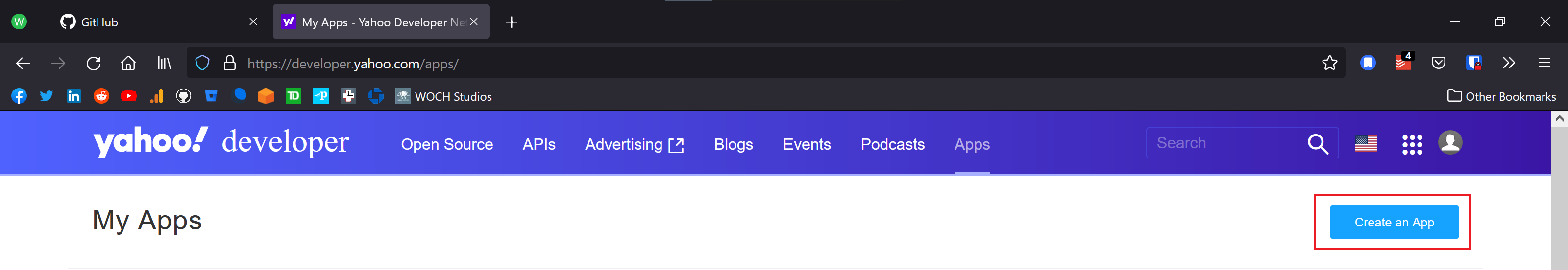 yahoo-create-app
