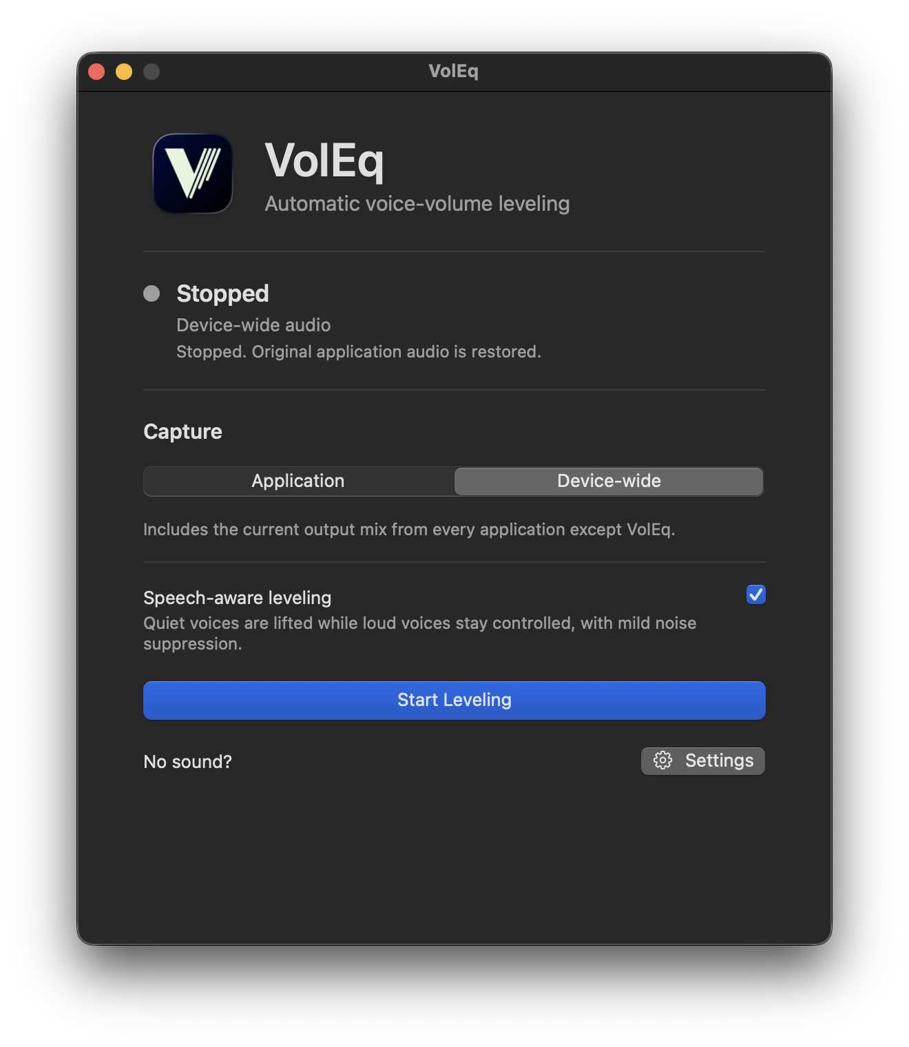 VolEq screenshot 1