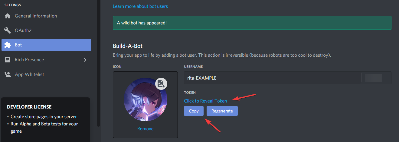 Bot Token Step 3