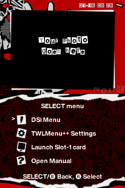 Photo select menu