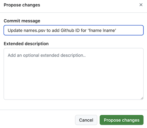 commit msg from github.com