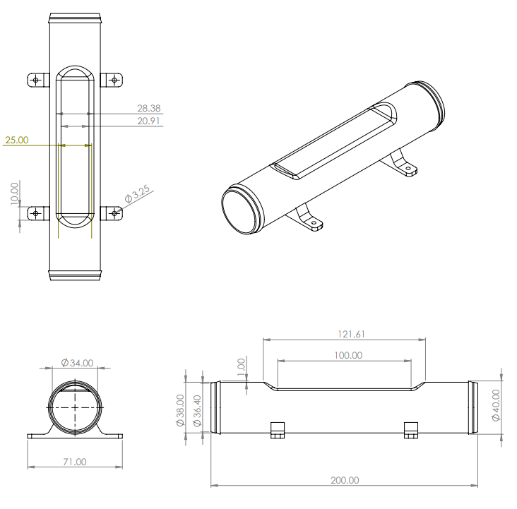 Pool Hose Sensor Adapter Schematic