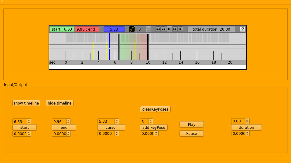 test timeline