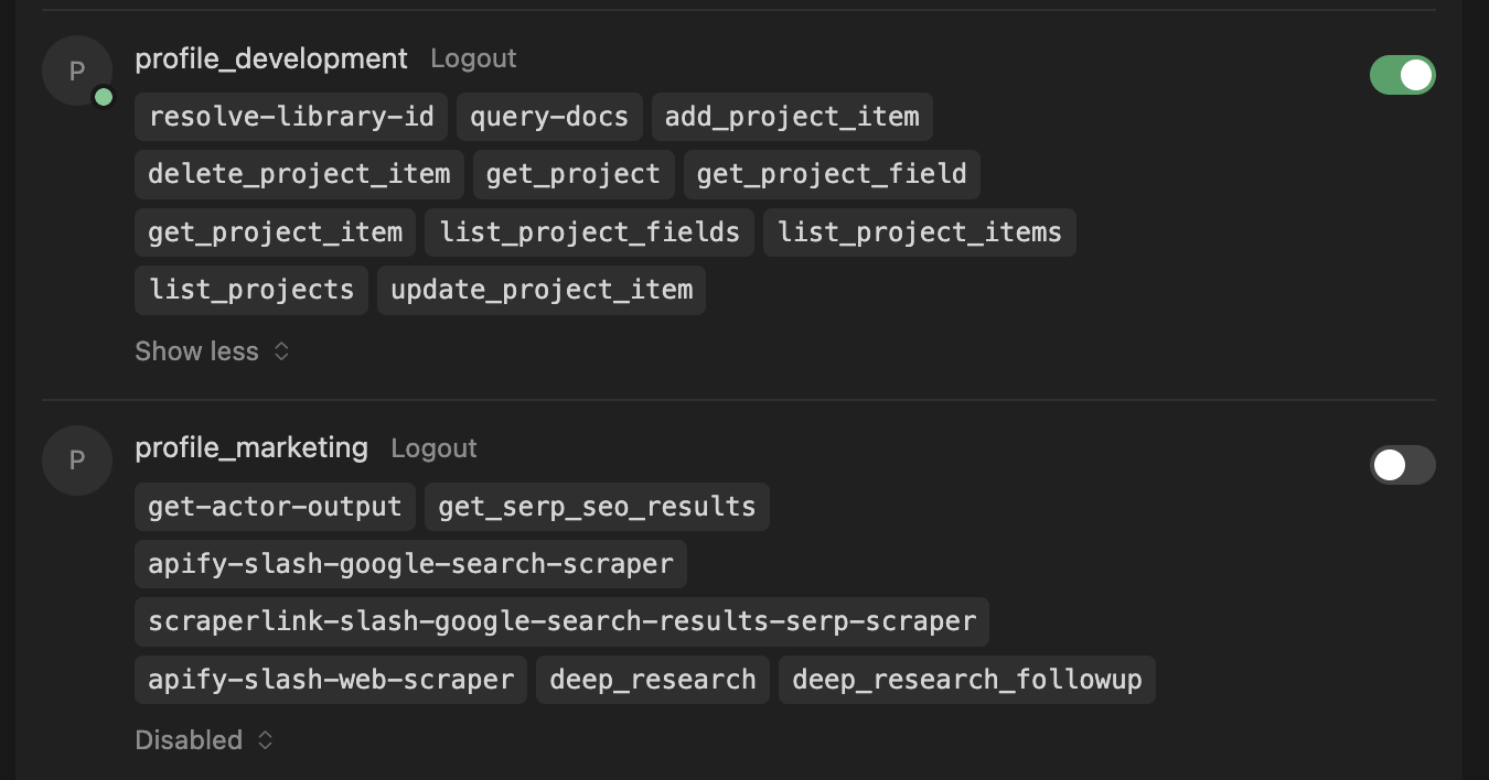 Cursor MCP Configuration