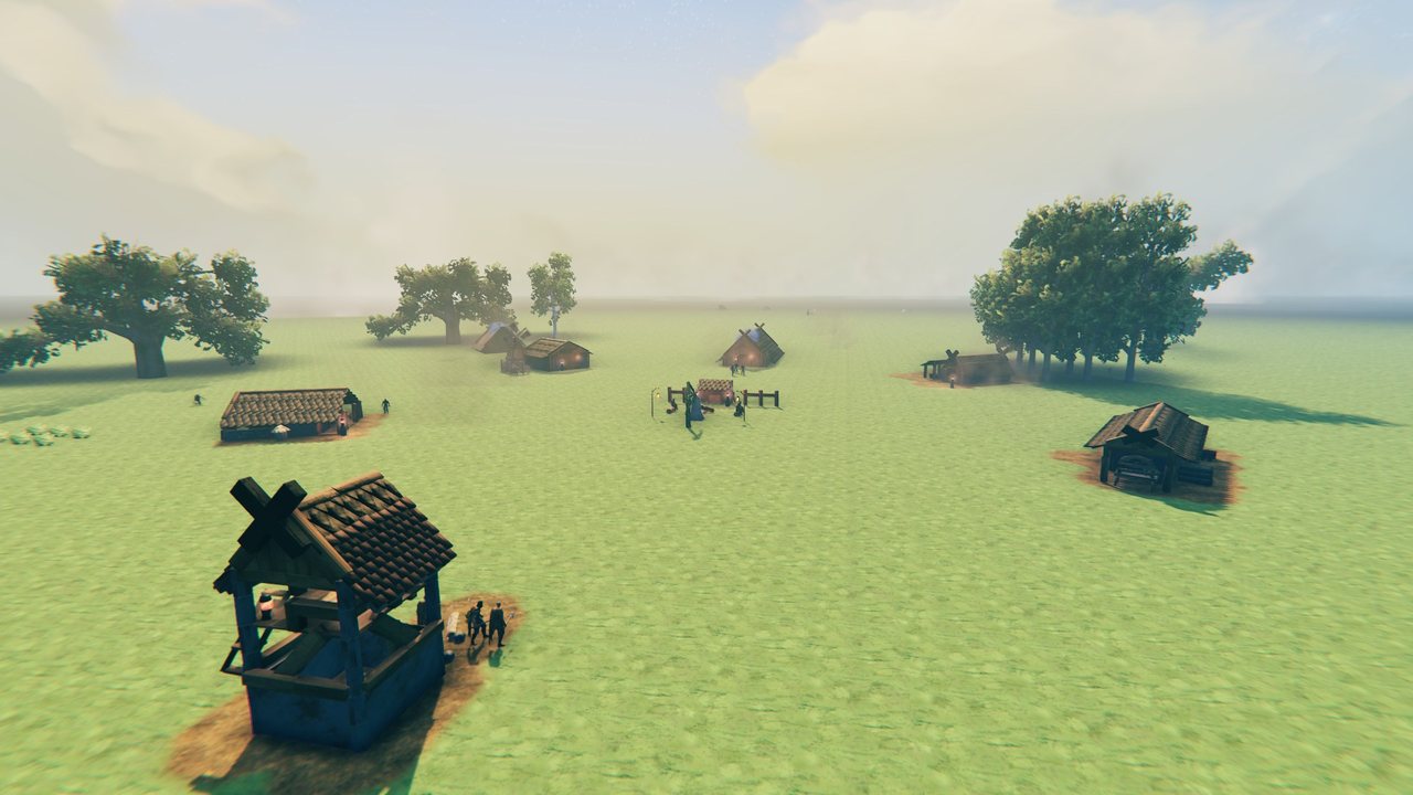 The village behind its Watchtower