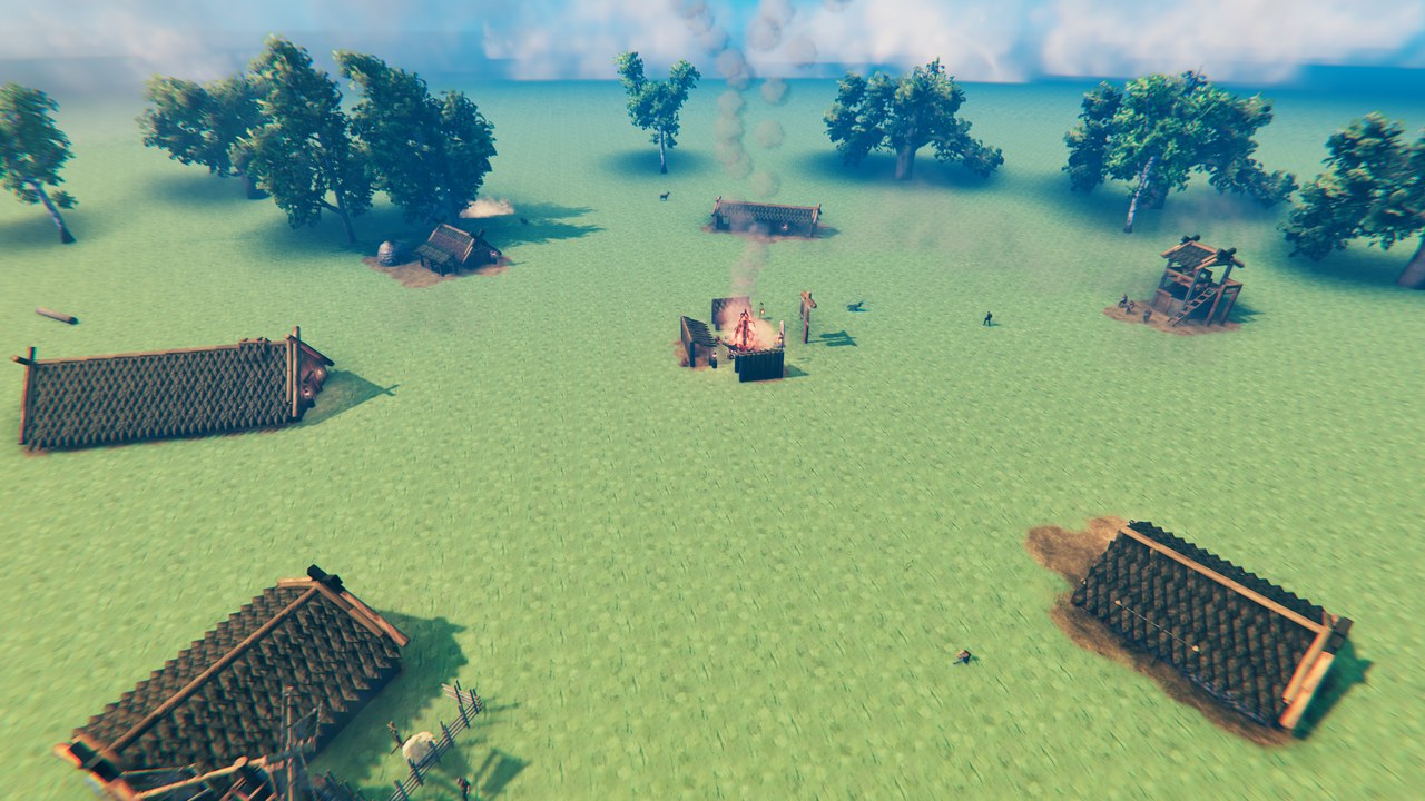 The village from above, round the Chieftain's Camp