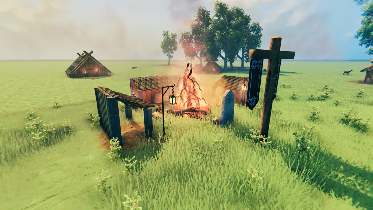 The Chieftain's Camp, where the colony gathers at the fire