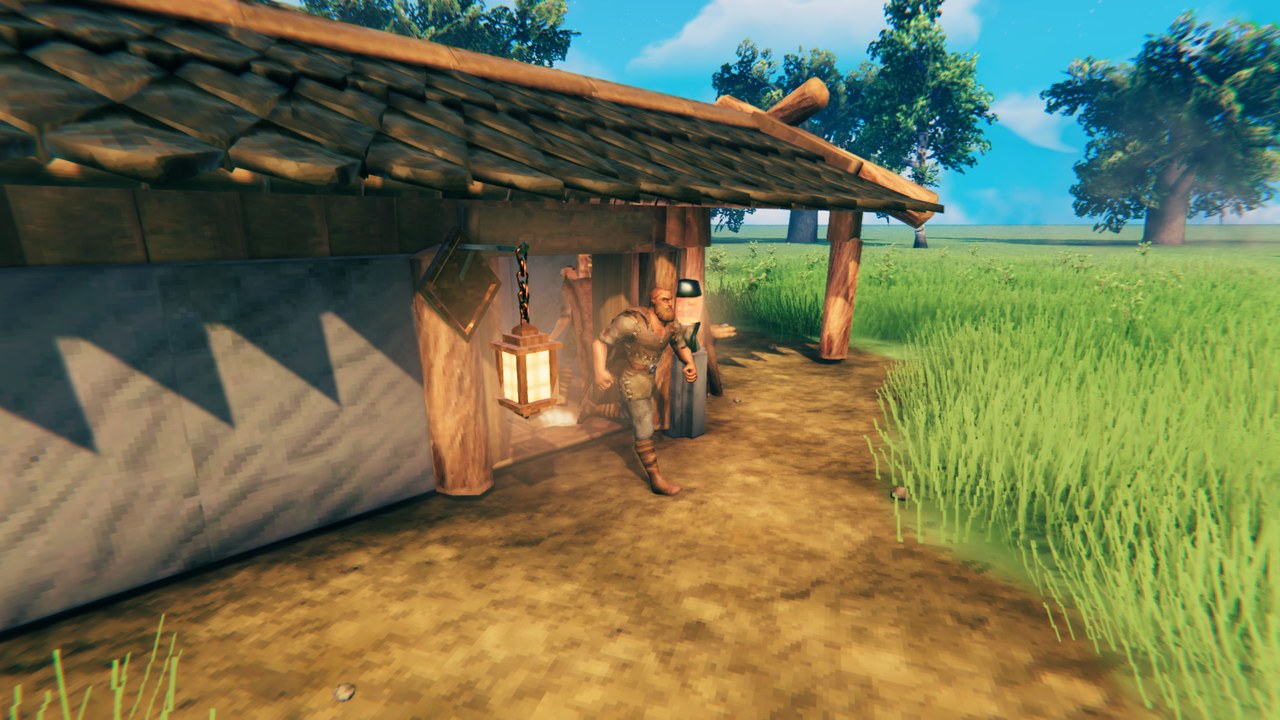 A courier heads out with the colony's goods