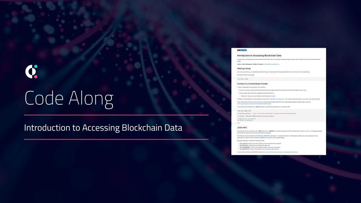 Intro to Accessing Blockchain Data