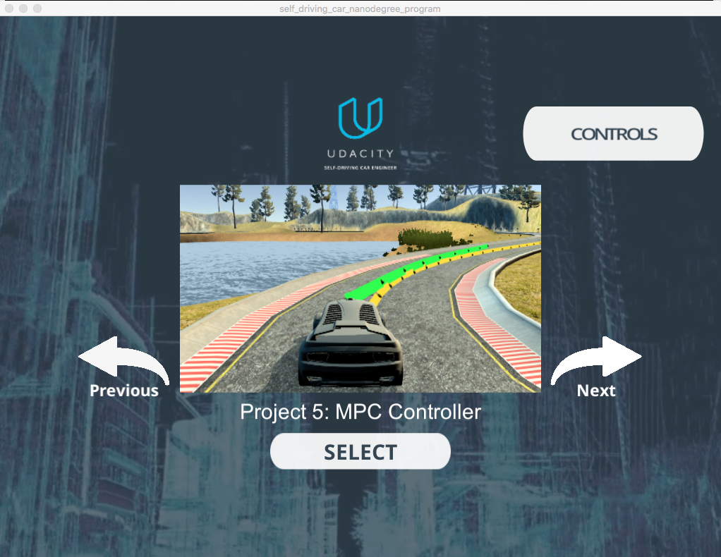 Simulator MPC controller project