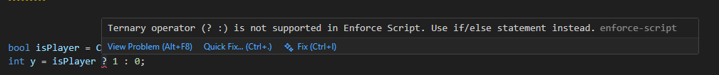 Ternary Operators Error