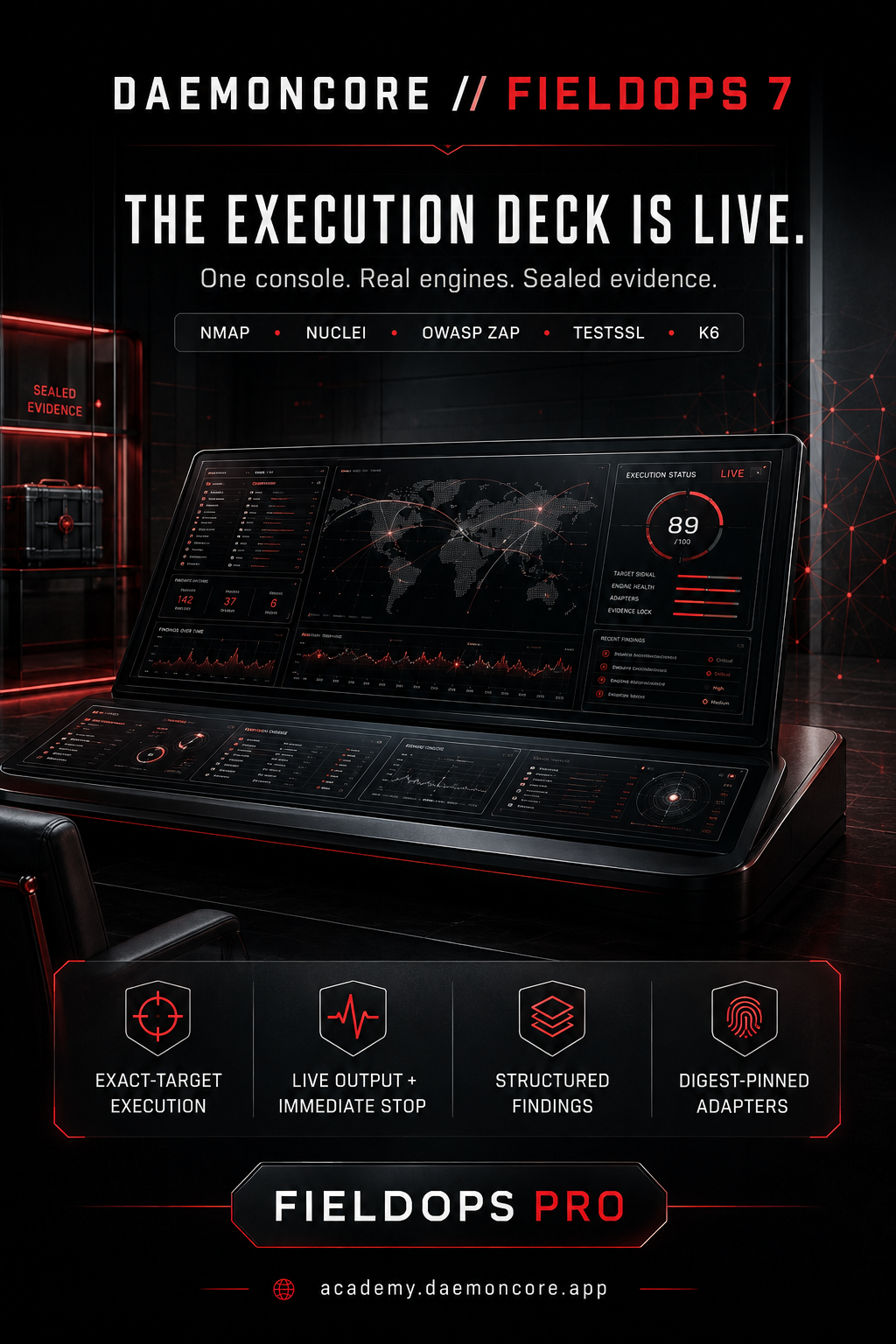 DaemonCore FieldOps 7 Execution Deck Promotional Flyer