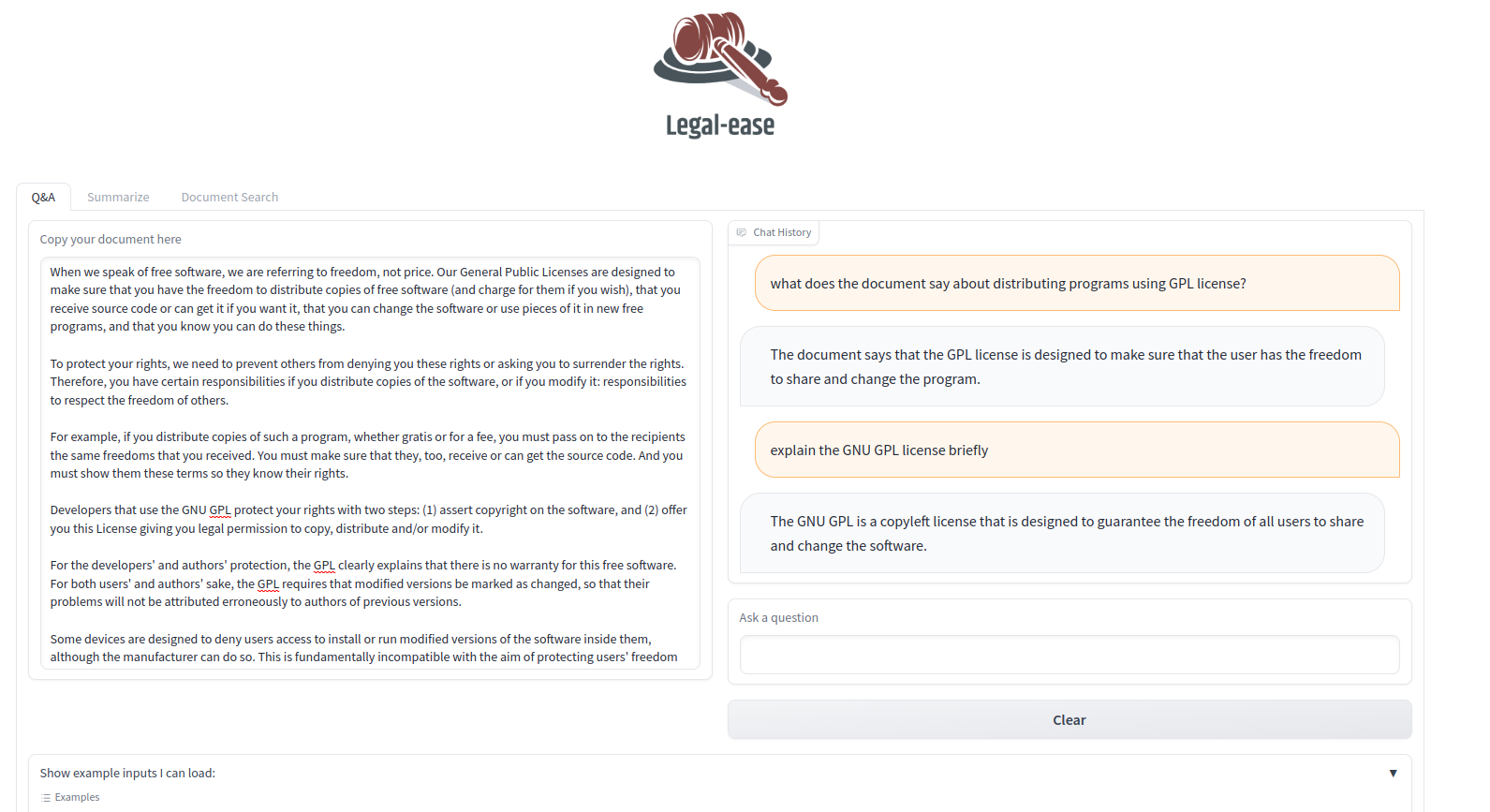 Legal-ease app