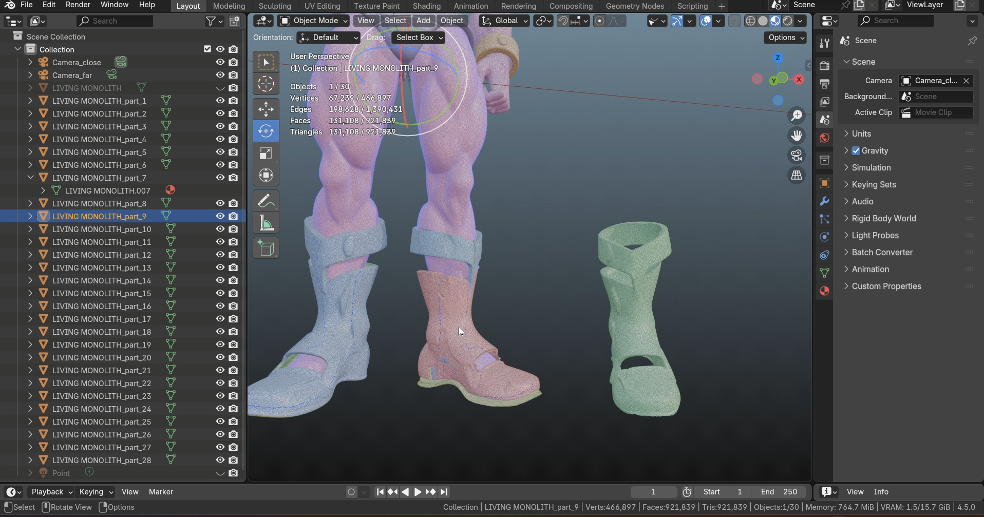Mesh Face Groups workflow