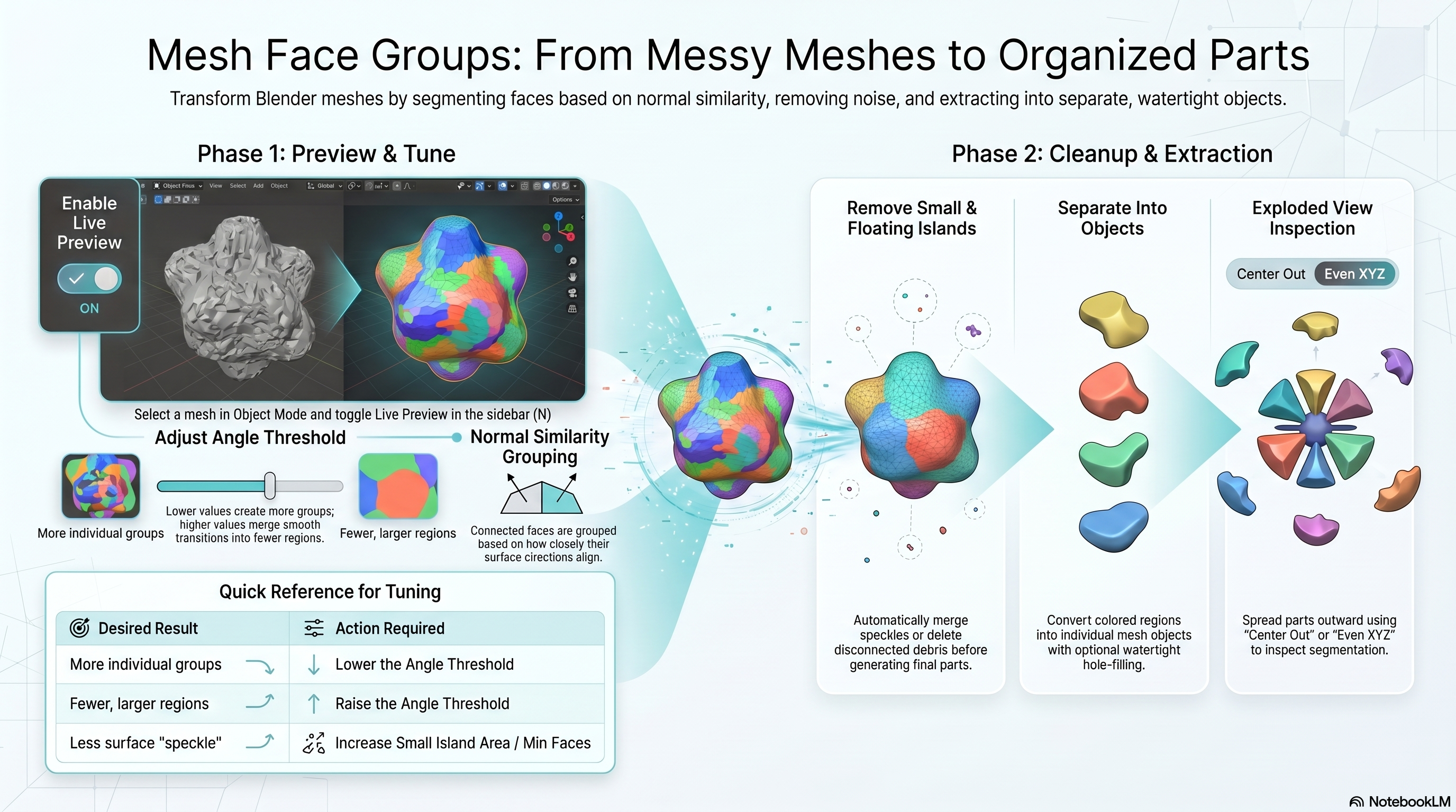 Mesh Face Groups — Blender add-on