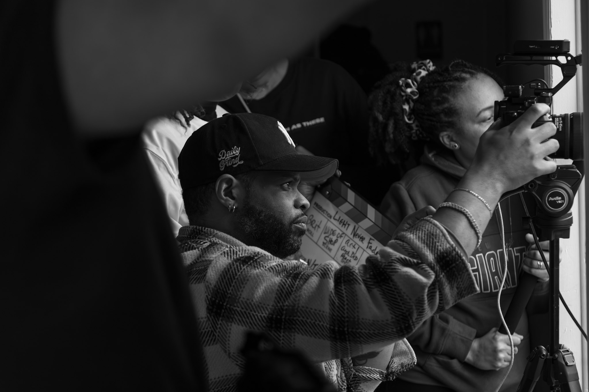 On set with Daily Grind