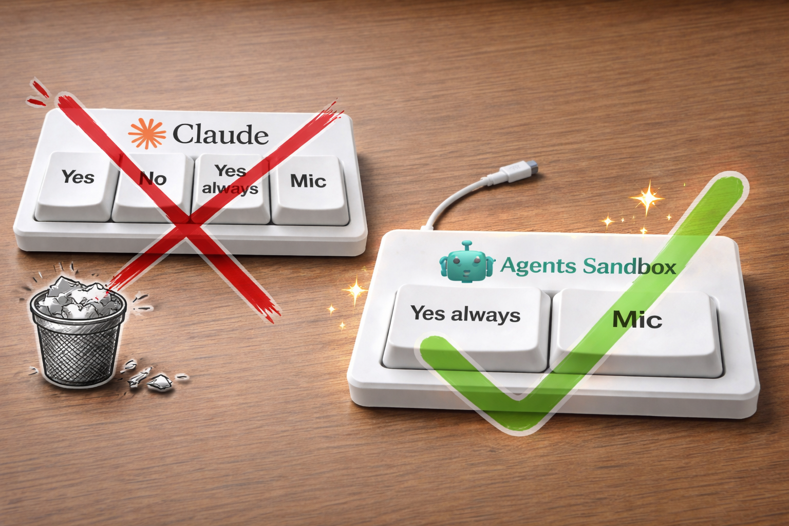 Agents Sandbox Keyboard: Just Hit Yes Always
