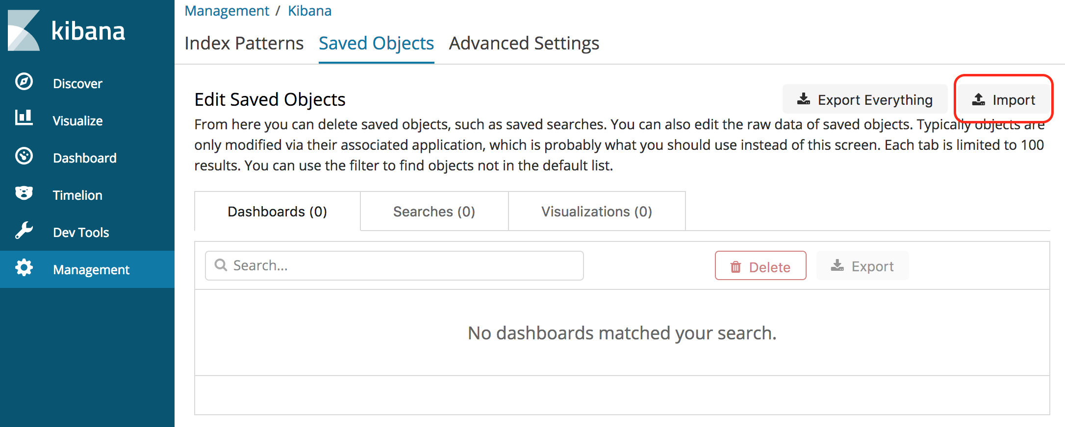 import-dashboard