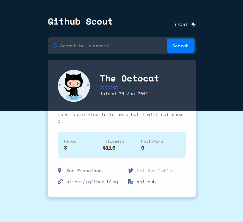 GitHub - Dan-Lucian/react-github-scout: React app to scout a github ...
