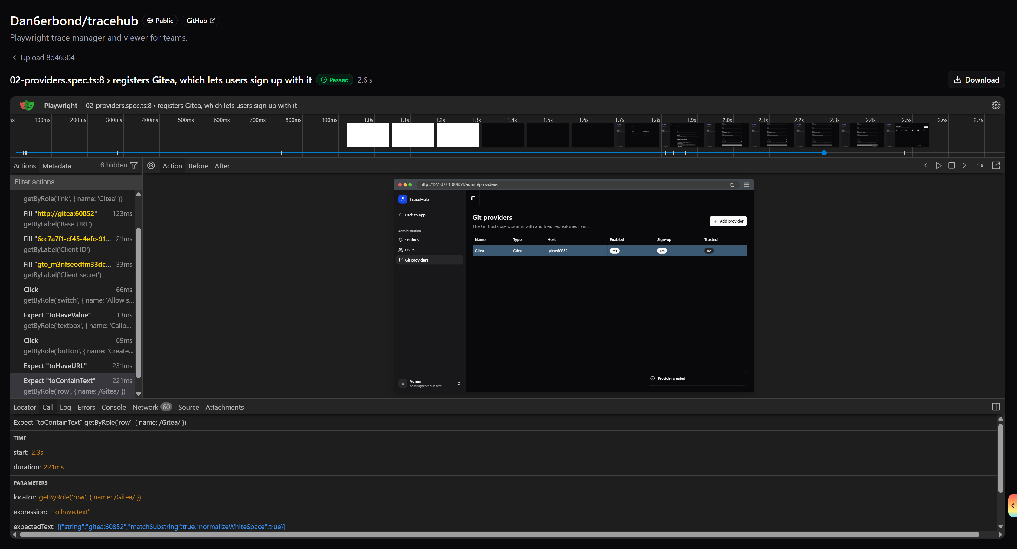 Trace viewer