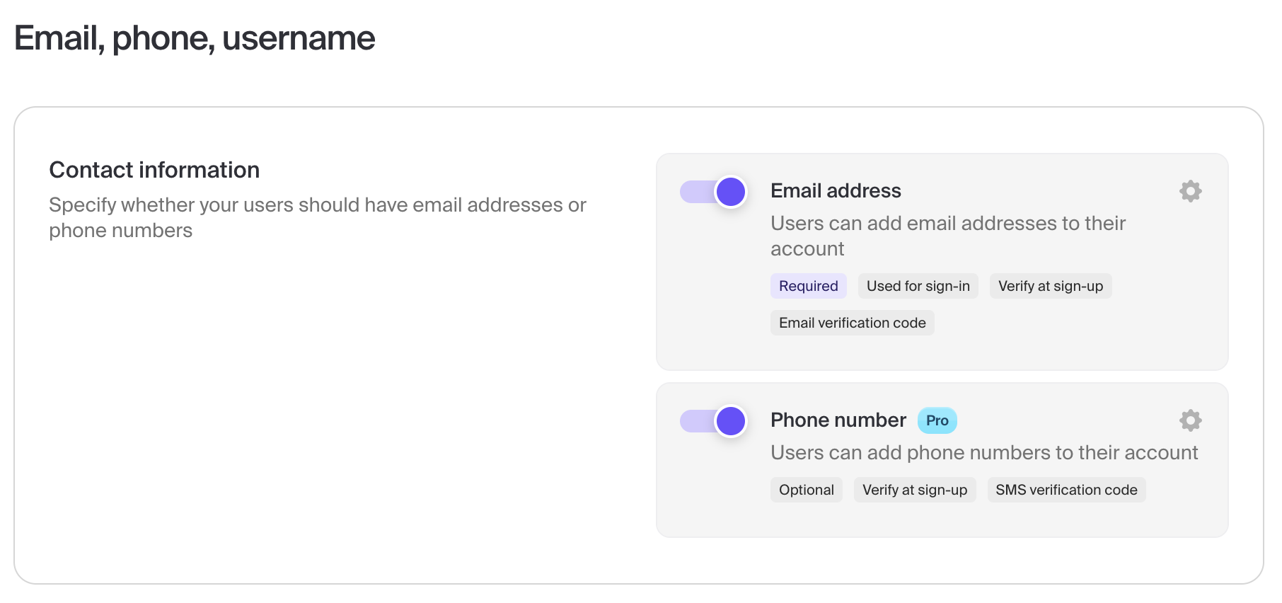 Phone number