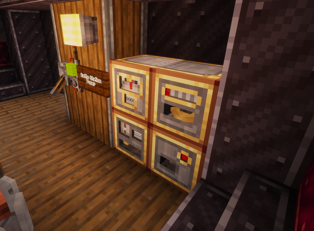 The Ballistic Computer bank below deck