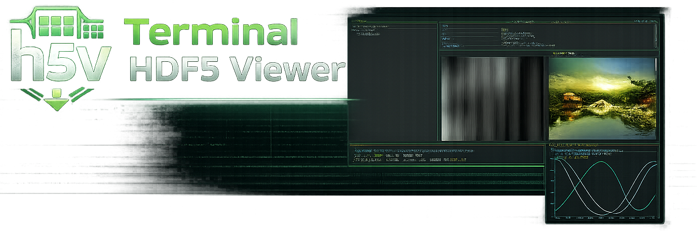 h5v banner showing HDF5 terminal viewing
