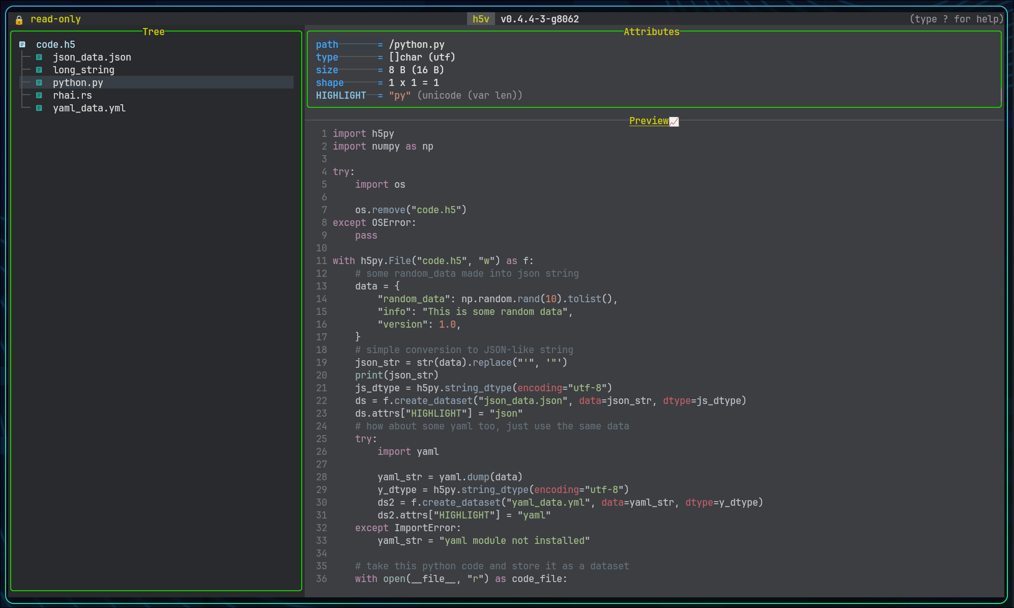 Startup scripting and code view