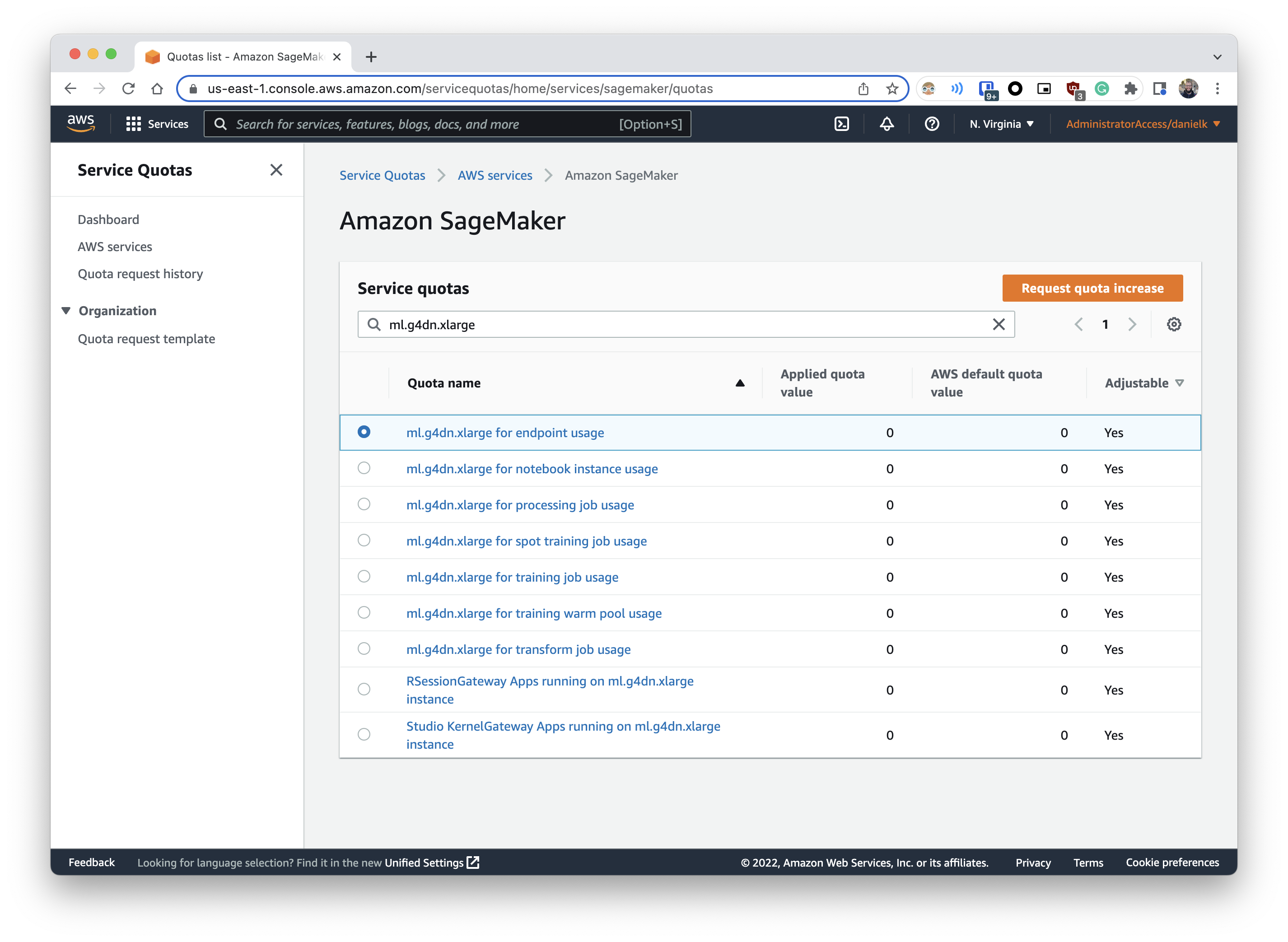 AWS Quotas