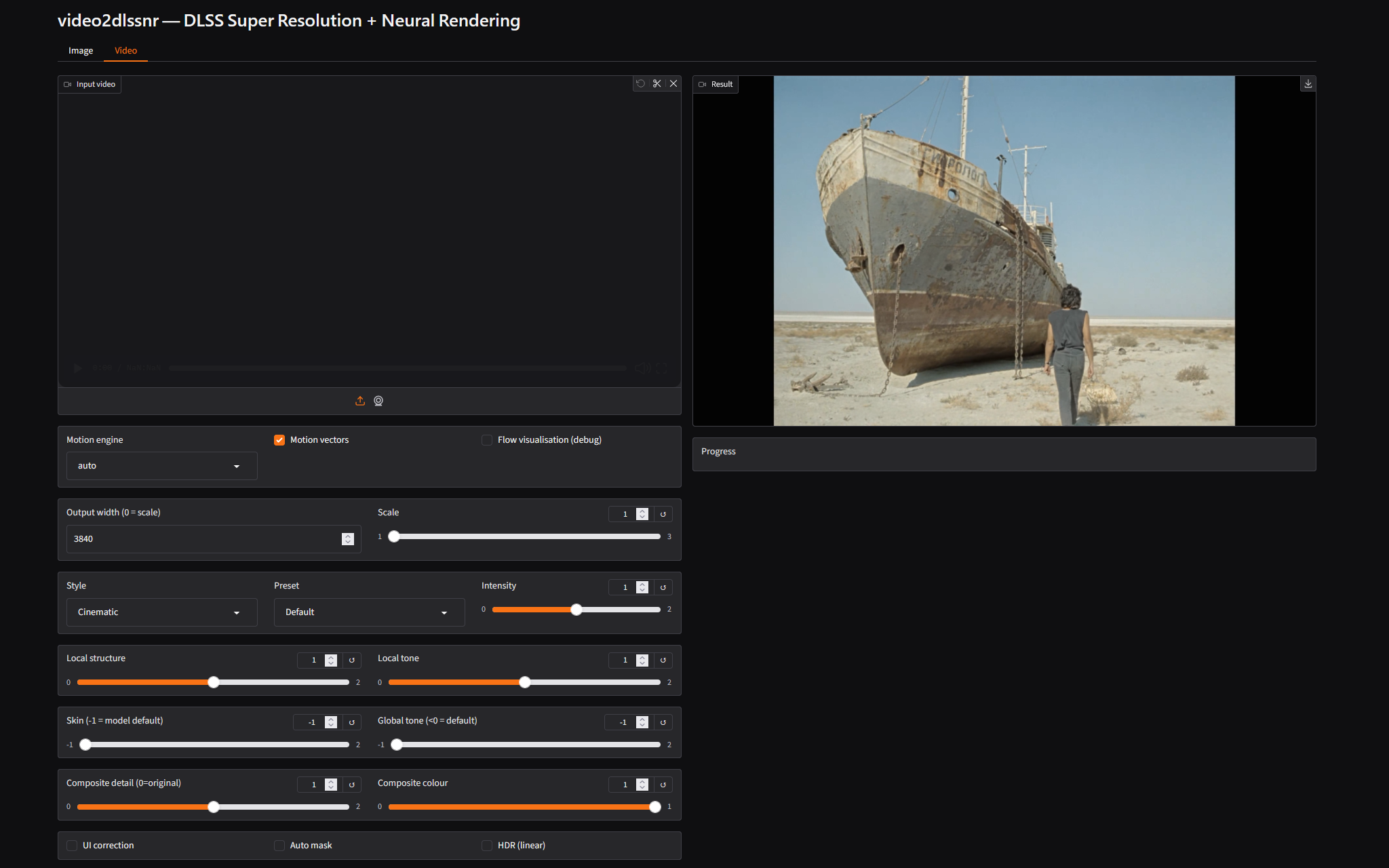 Video tab