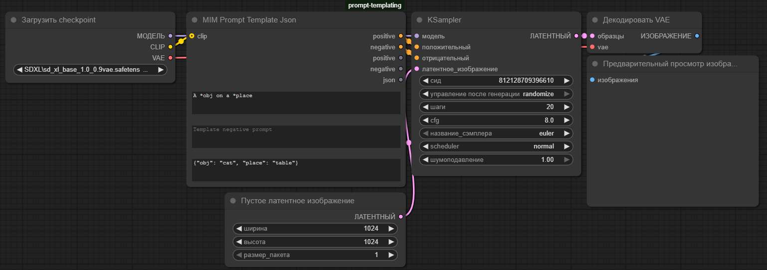Prompt Template (JSON)