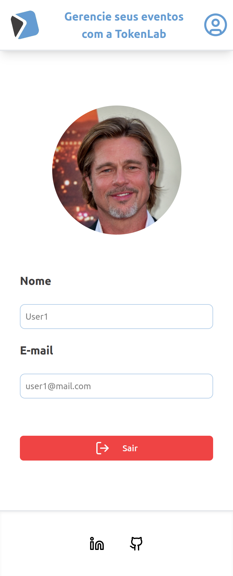 user Profile Mobile Screenshot