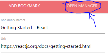 Open Bookmark Manager