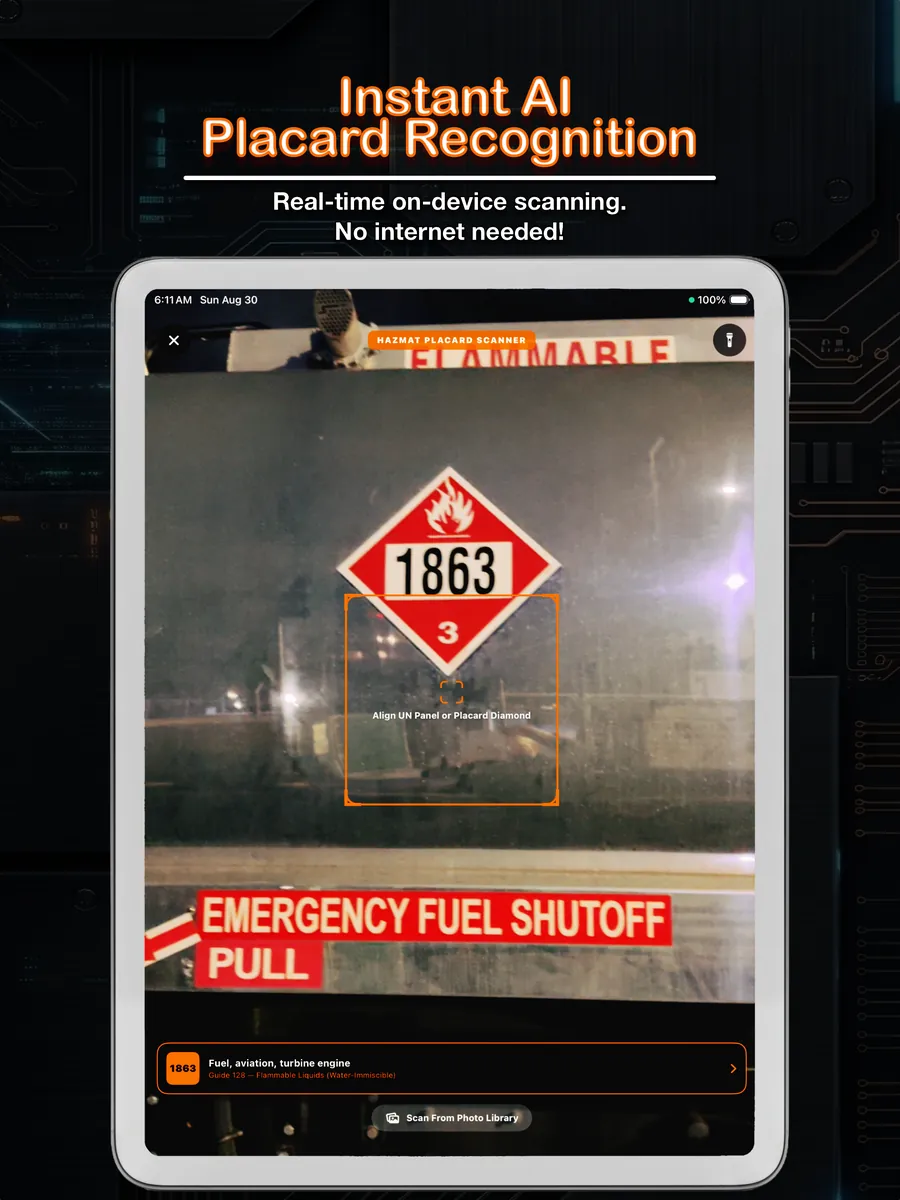 Instant AI placard recognition