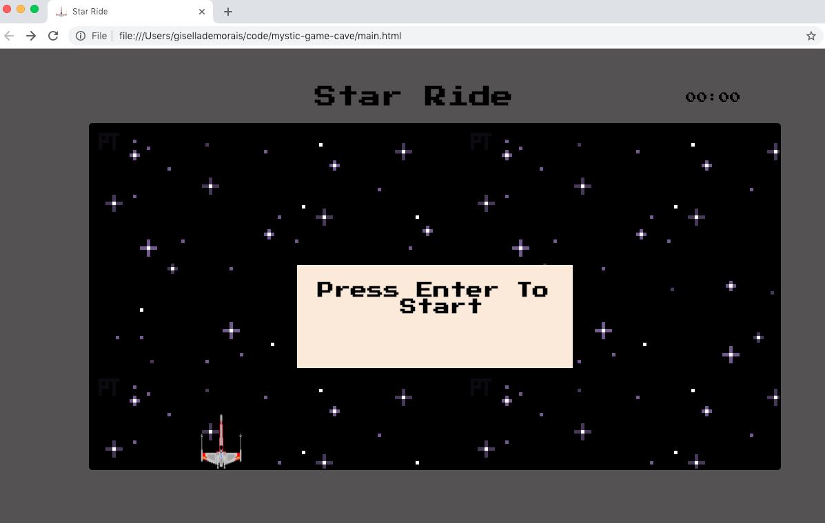 Game starting screen