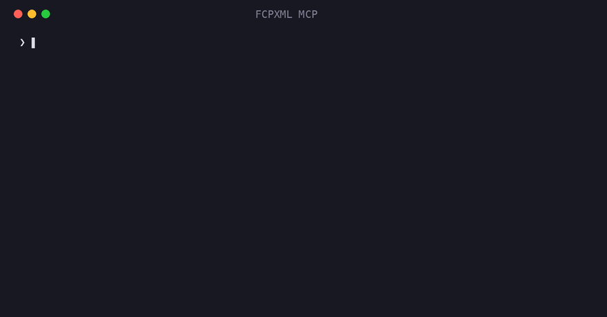 FCPXML MCP demo — transcript-based editing