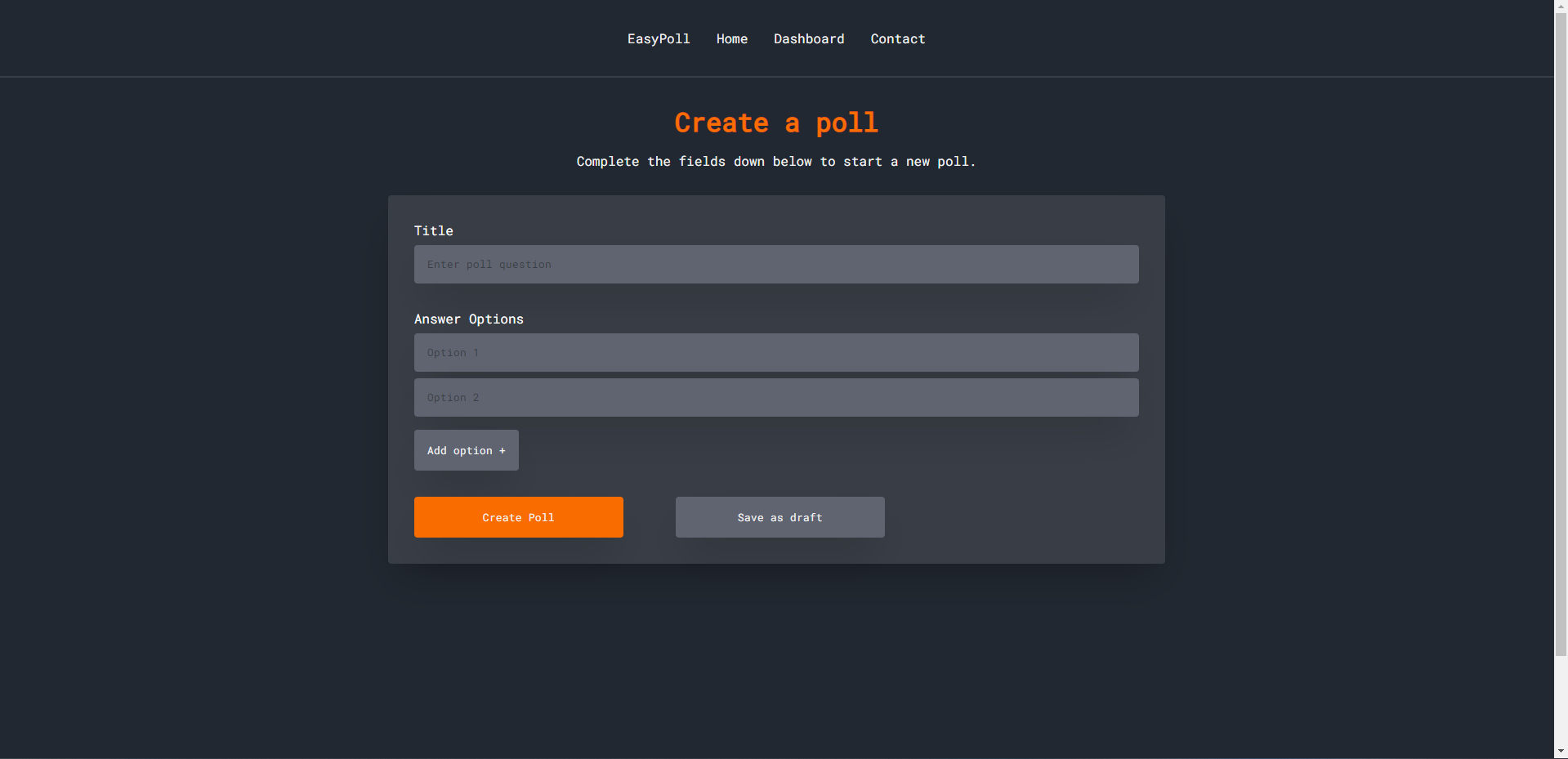 Image of Easy Poll app