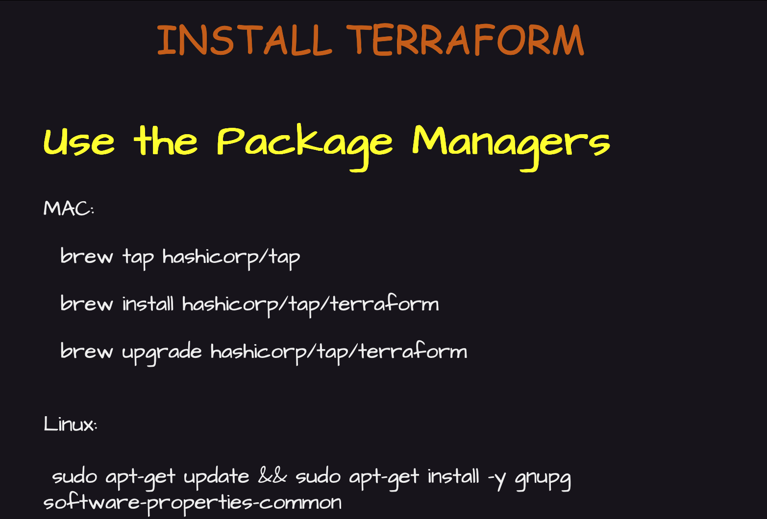 Installing Terraform