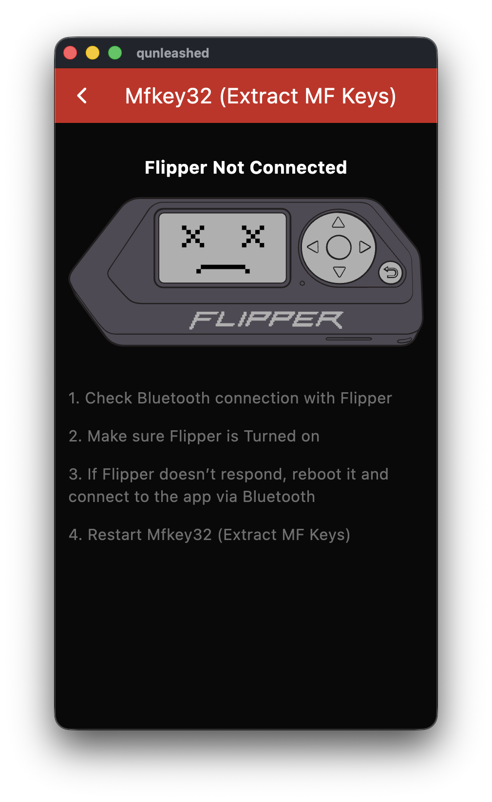 Mfkey32 tool screen