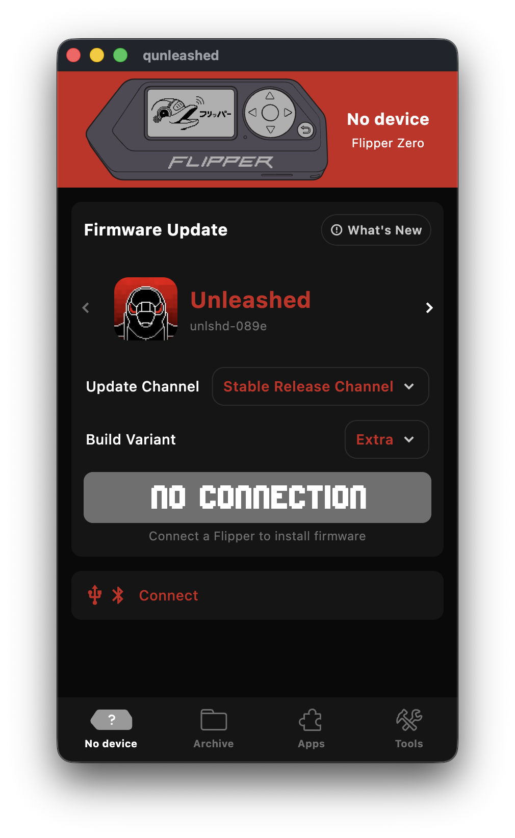 Home screen