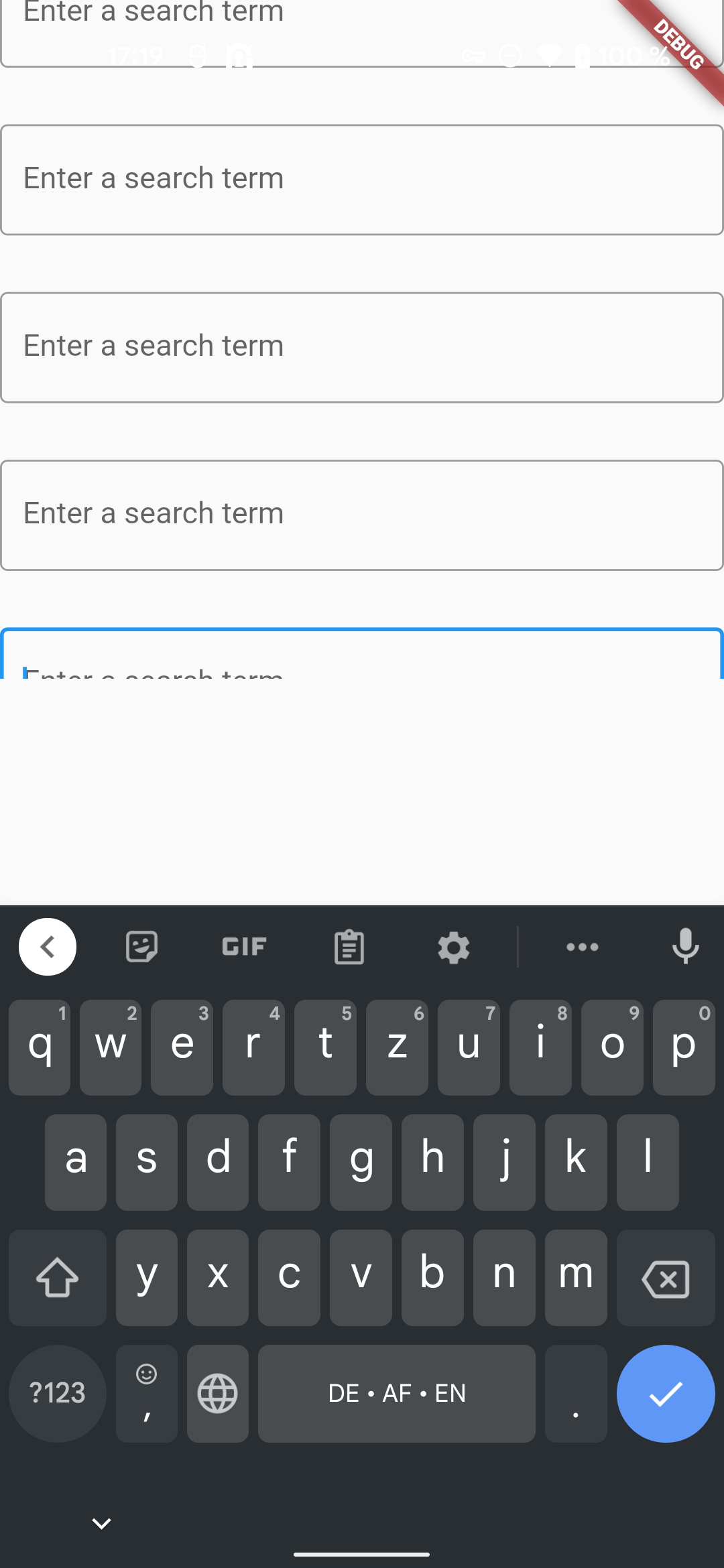 Flutter fragment in android with keyboard open