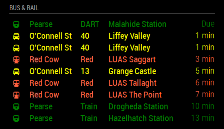 preview of the Dublin Bus module