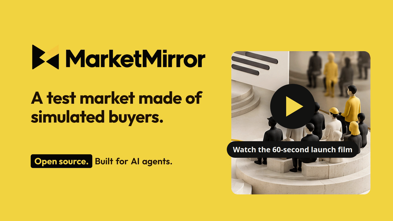 Play the 60-second MarketMirror launch film