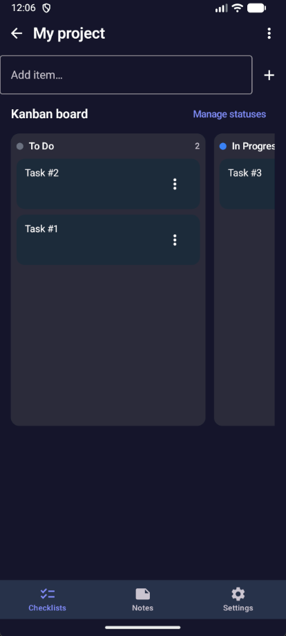 Kanban dark