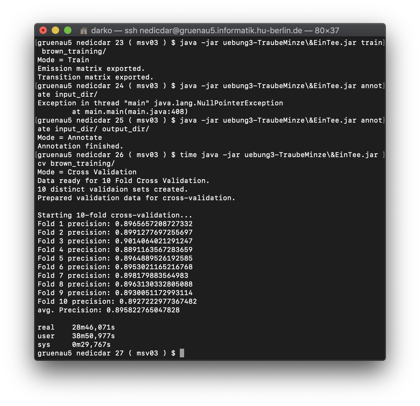 terminal result image