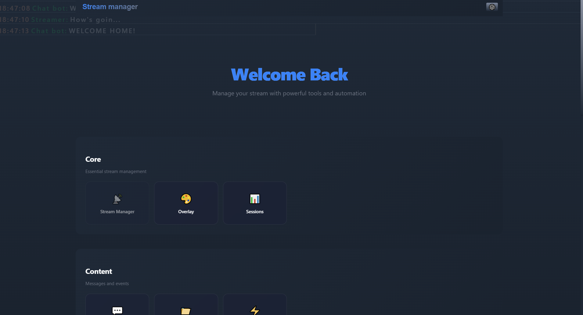 Stream Manager for Twitch