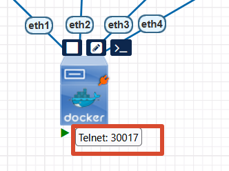 Finding the container port in the PNetLab web UI