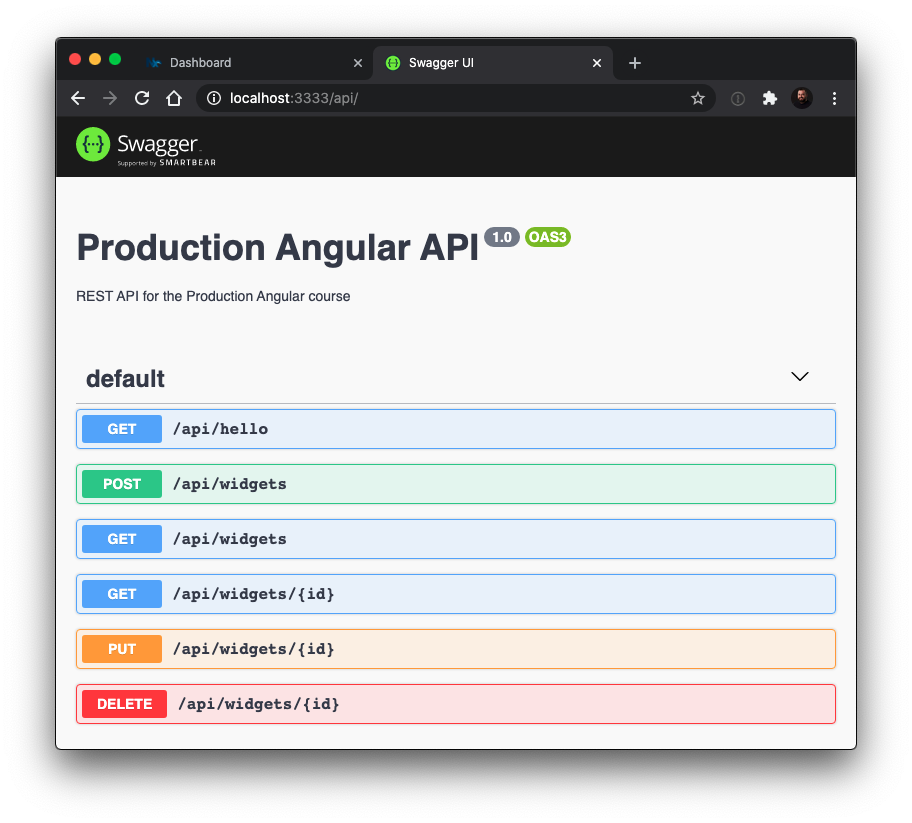 Angular Production Course Api